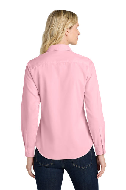 Female Embroidered Communities In Schools Long Sleeve Oxford