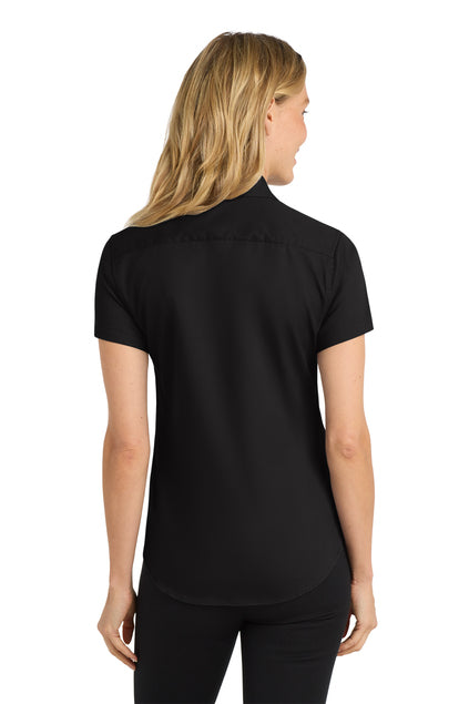 Female Embroidered Communities In Schools Short Sleeve Oxford