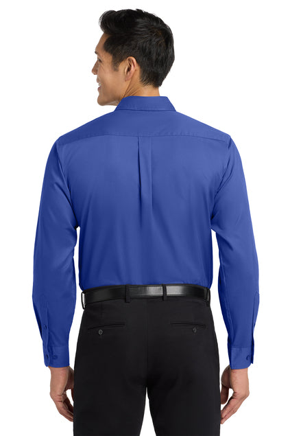 Male Embroidered Communities In Schools Long Sleeve Oxford